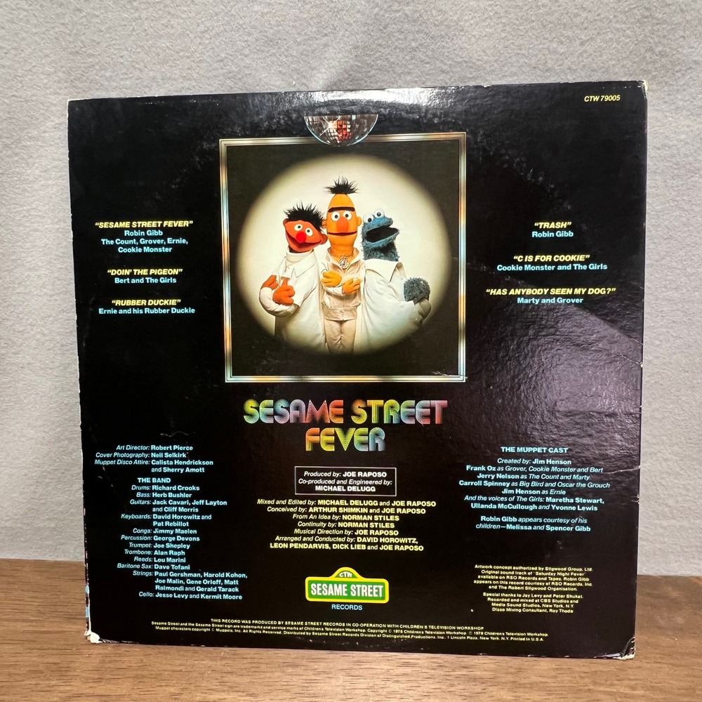 Sesame Street Vinyl Record Lot 3 LP Ernie & Bert Fever Original Cast Kidcore - Picture 15 of 16